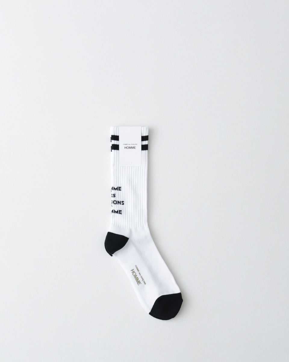 COMME des GARCONS HOMME LINE LOGO SOCKS – NCNR ONLINE STORE
