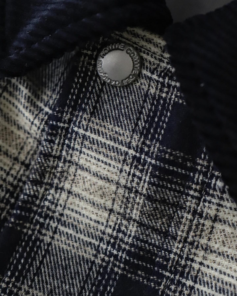 COMME des GARCONS HOMME COTTON FLANNEL CHECK BLOUSON – NCNR COMME des GARCONS HOMME COTTON FLANNEL CHECK BLOUSON – NCNR