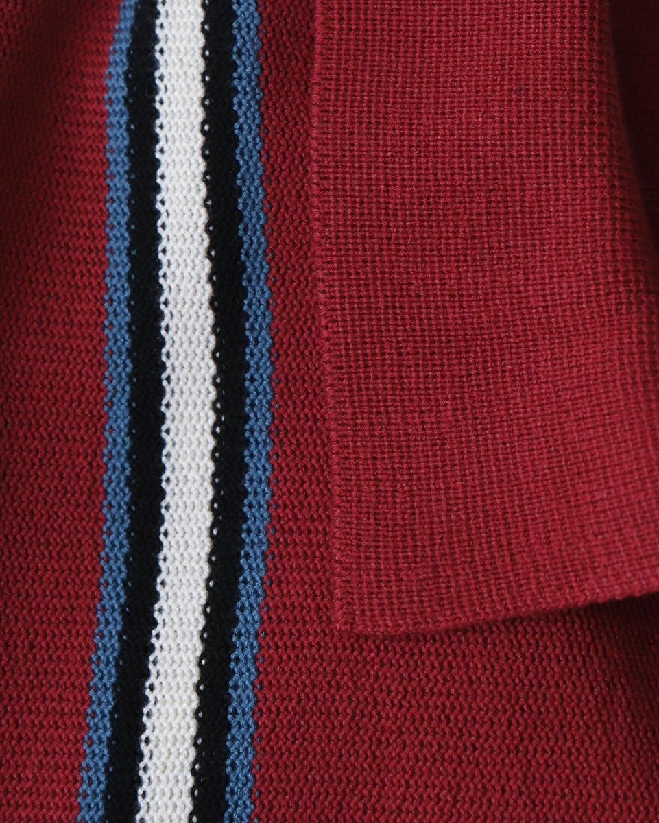WACKO MARIA STRIPED JACQUARD KNIT POLO SHIRT – NCNR WEB STORE