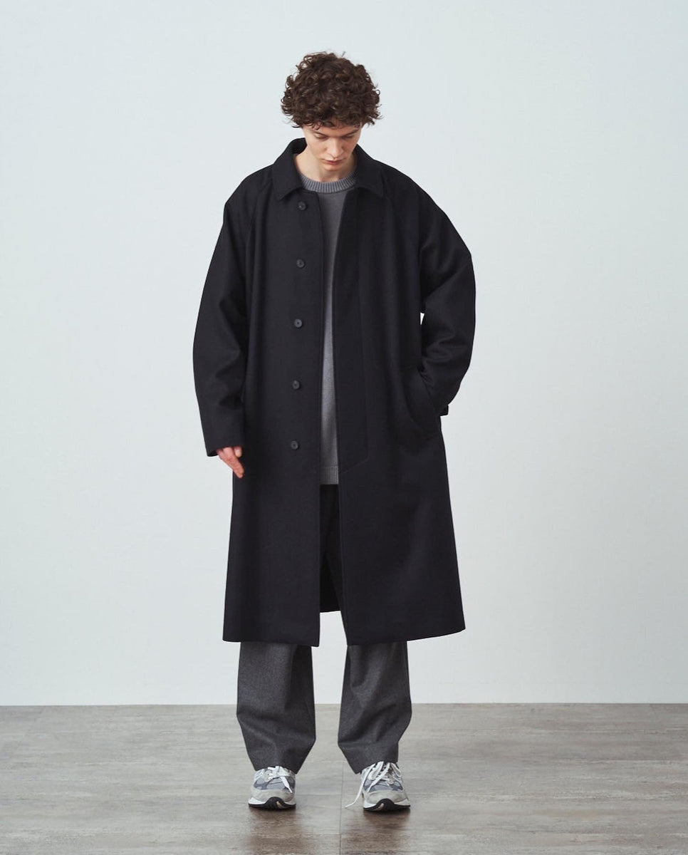 ジャケット・アウター ATON 21AW Double Saxony BALMACAAN COAT ATON SUPER 160S DOUBLE SAXONY BALMACAAN COAT – NCNR WEB STORE