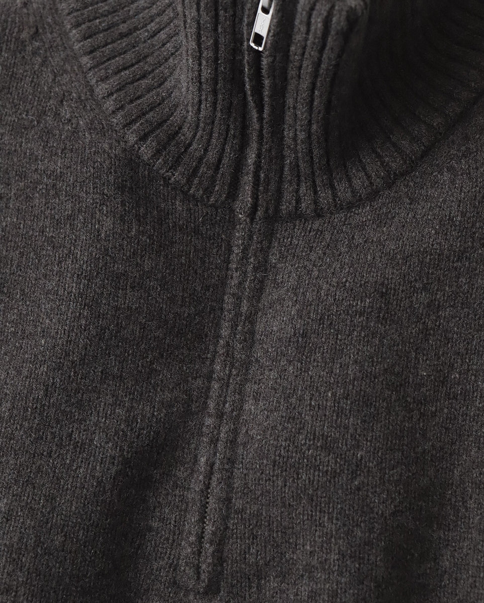 ATON LAMBS WOOL HALF ZIP SWEATER – NCNR WEB STORE