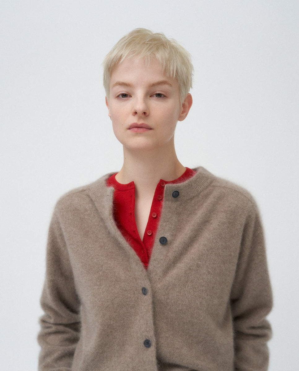 ATON カシミアカーディガン ATON ROYAL CASHMERE FUR CREWNECK CARDIGAN（WOMEN） – NCNR