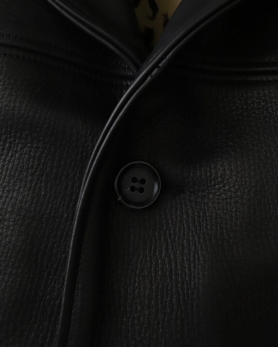 WACKO MARIA LEATHER CAR COAT – NCNR ONLINE STORE