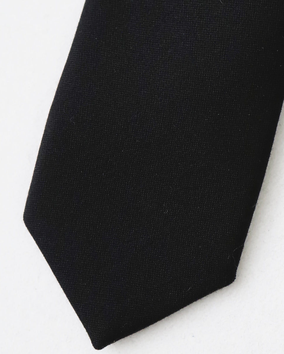 Graphpaper Wool Doeskin Necktie ブラック Graphpaper WOOL DOESKIN NECKTIE – NCNR ONLINE STORE