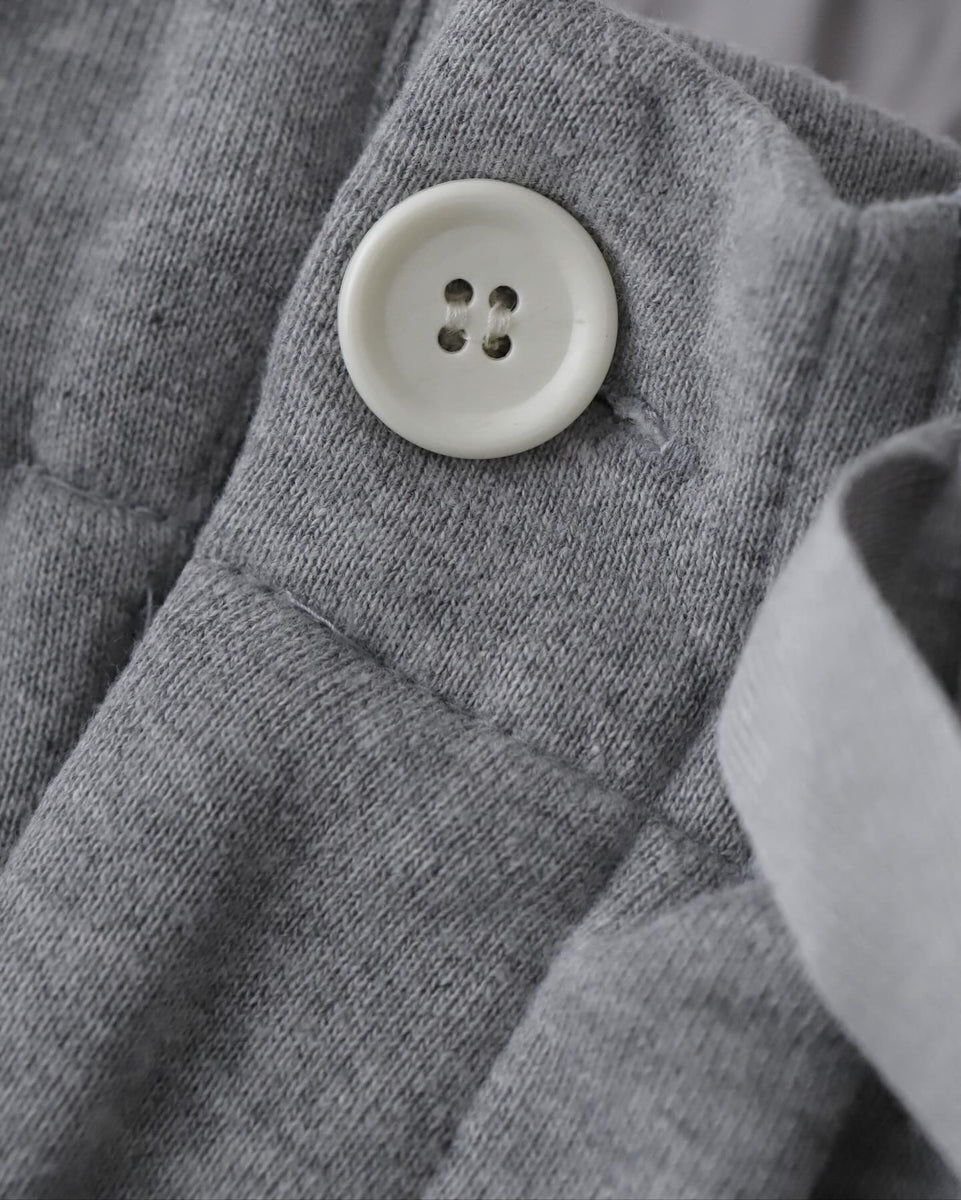 Sillage Loop Wheel Baggy Pants in Melange Grey