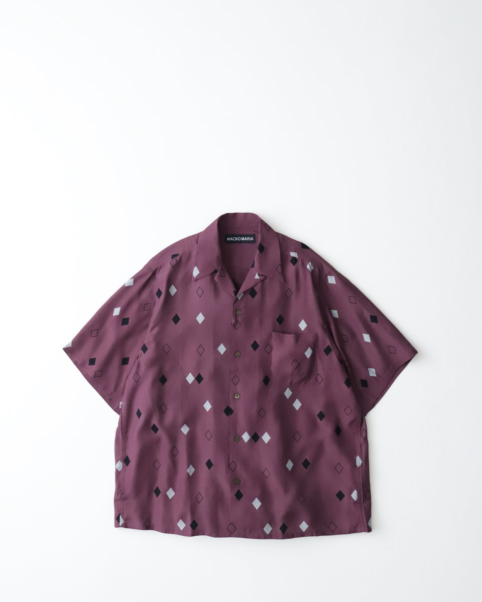 WACKO MARIA ボタニカルフラワー柄 ボタンダウンシャツM WACKO MARIA(ワコマリア) ROSE HAWAIIAN SHIRT 薔薇柄