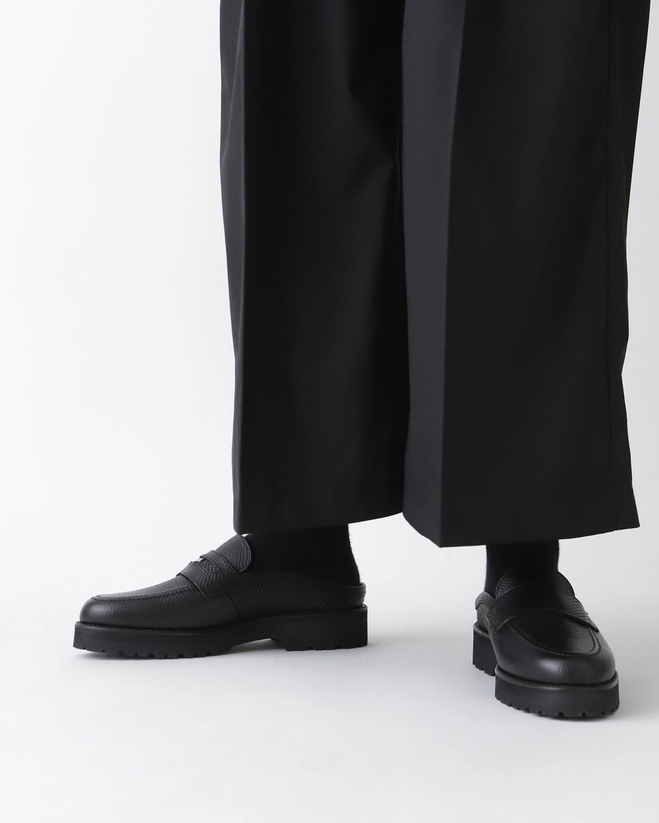 Sillage COIN LOAFER MULE OSTRICH BLACK – NCNR WEB STORE