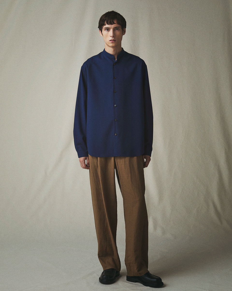 ジャケット・アウター The CLASIK DORMEUIL MINIMAL COLLARLESS