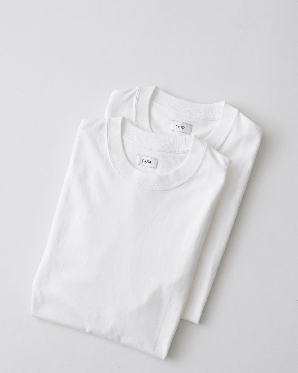 シオタCiota Recycle Cotton T-shirt 2P 5 白黒 D982592E-E5BA-4221-A814-