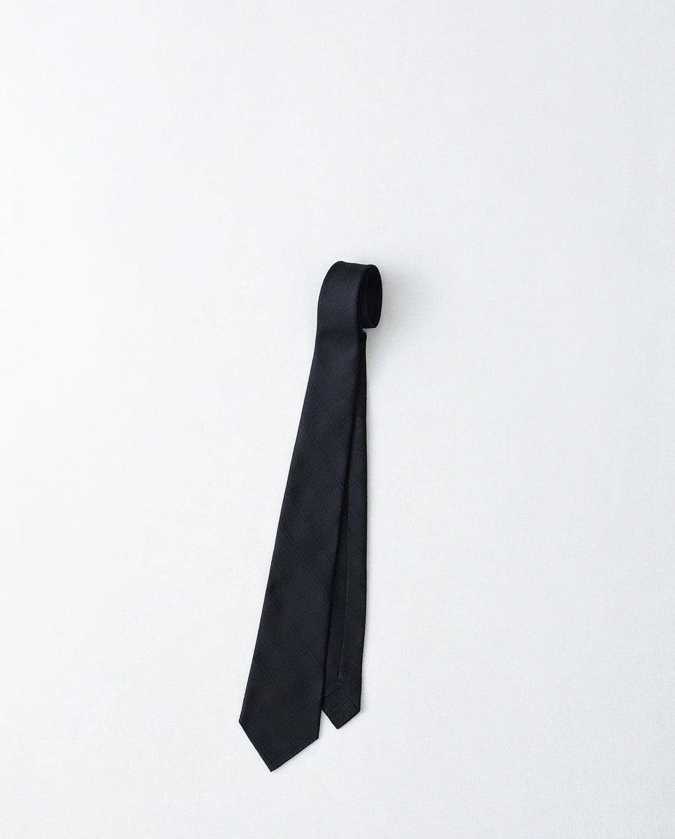 COMME des GARCONS HOMME DEUX NECKTIE｜BLACK PLAID – NCNR ONLINE STORE