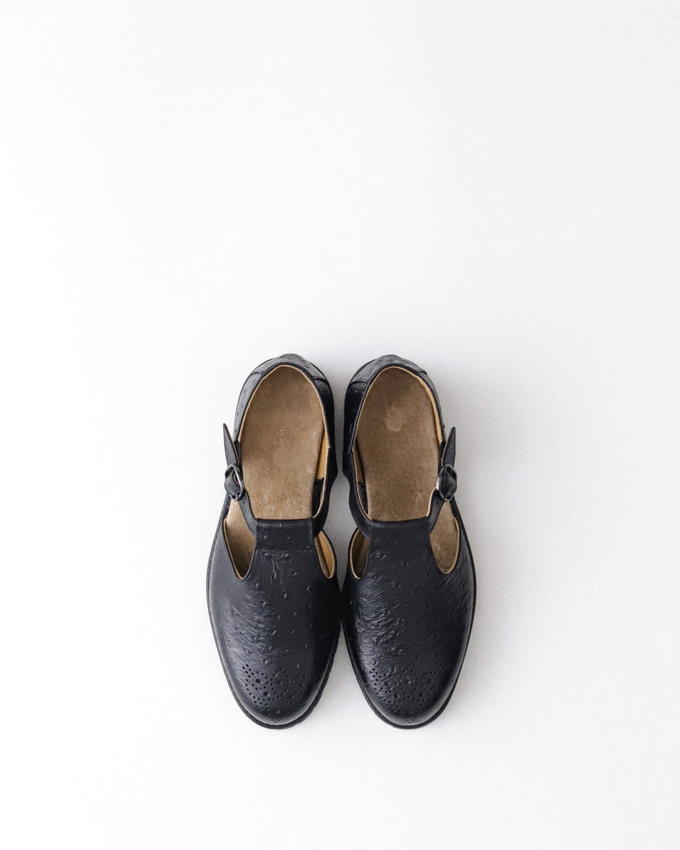 Sillage GURKHA SHOES OSTRICH BLACK – NCNR WEB STORE