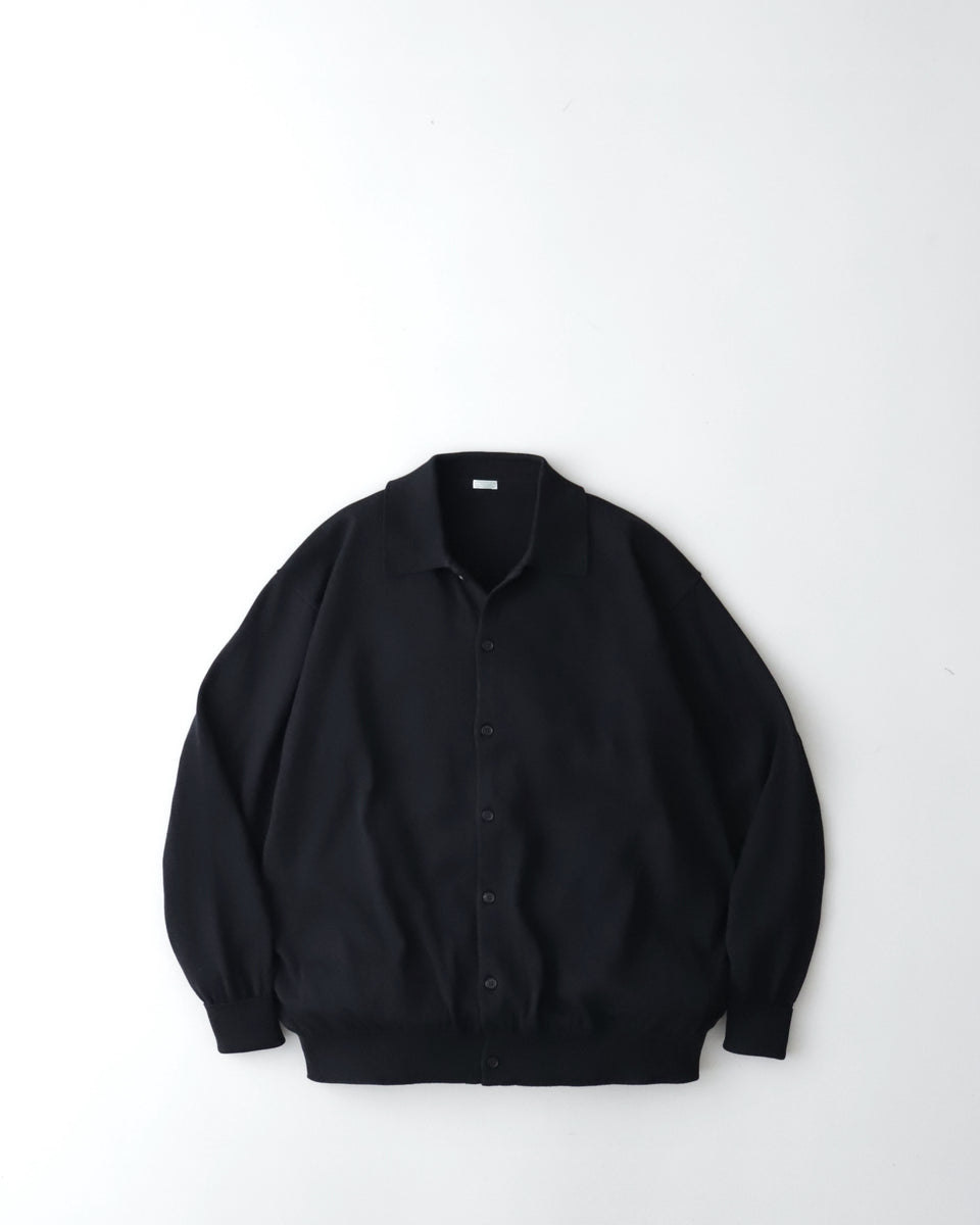 A.PRESSE Polo Collar Cardigan　コットン　セージ A.PRESSE 