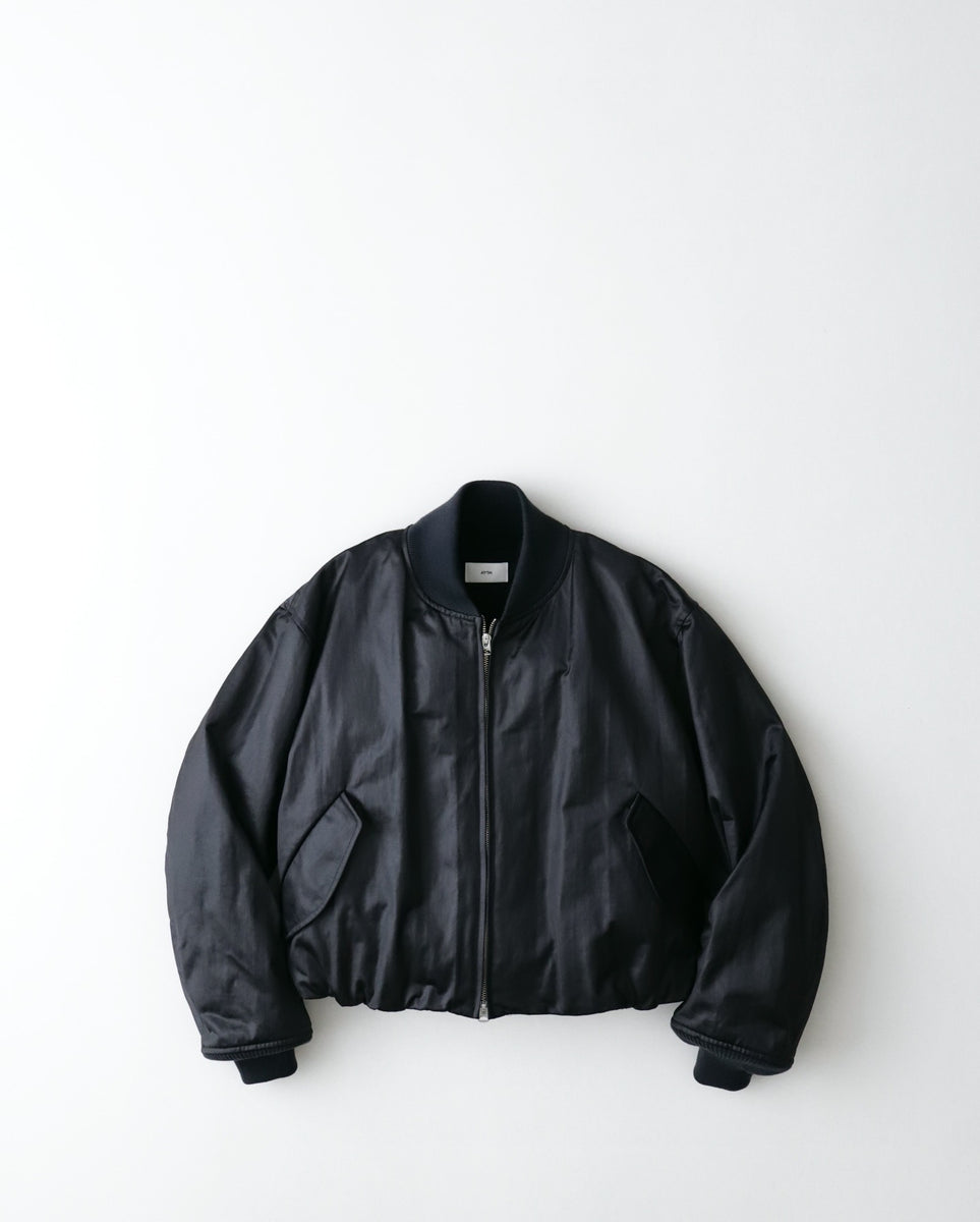 ATON COWHIDE NYLON CROPPED JACKET MA-1（WOMEN） – NCNR ONLINE STORE