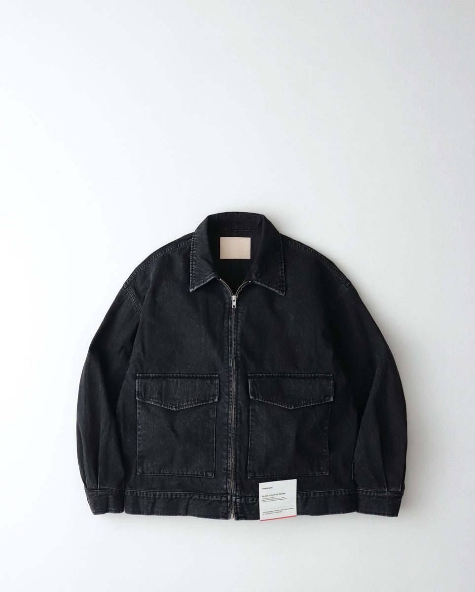 destrip ジップアップジャケット 黒 ビンテージ】【Robert Stock】【黒】ジップアップ【シルク