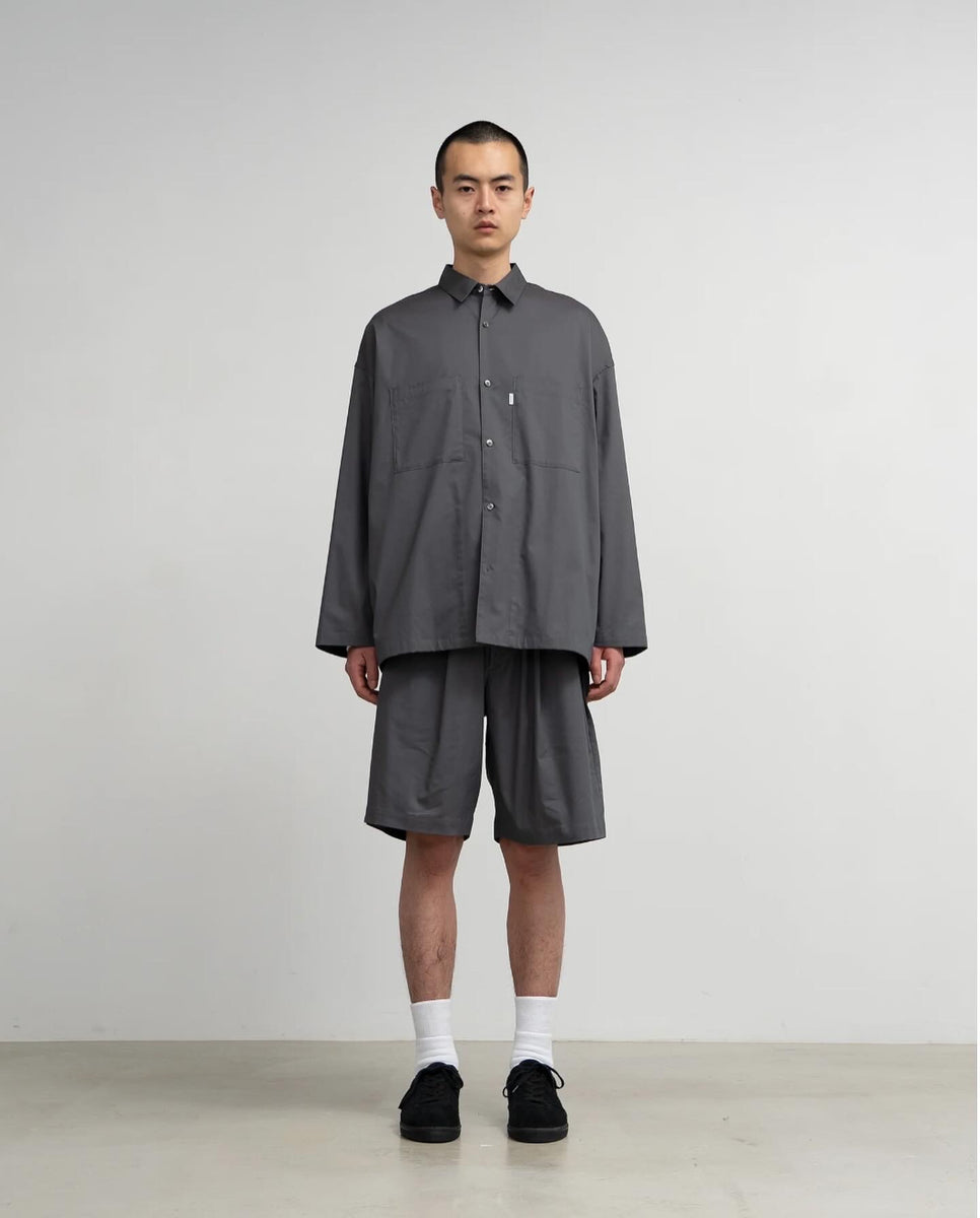 新品 Solotex Twill L/S Oversized BoxShirt Graphpaper) Solotex Twill L/S Oversized Box Shirt (GM241