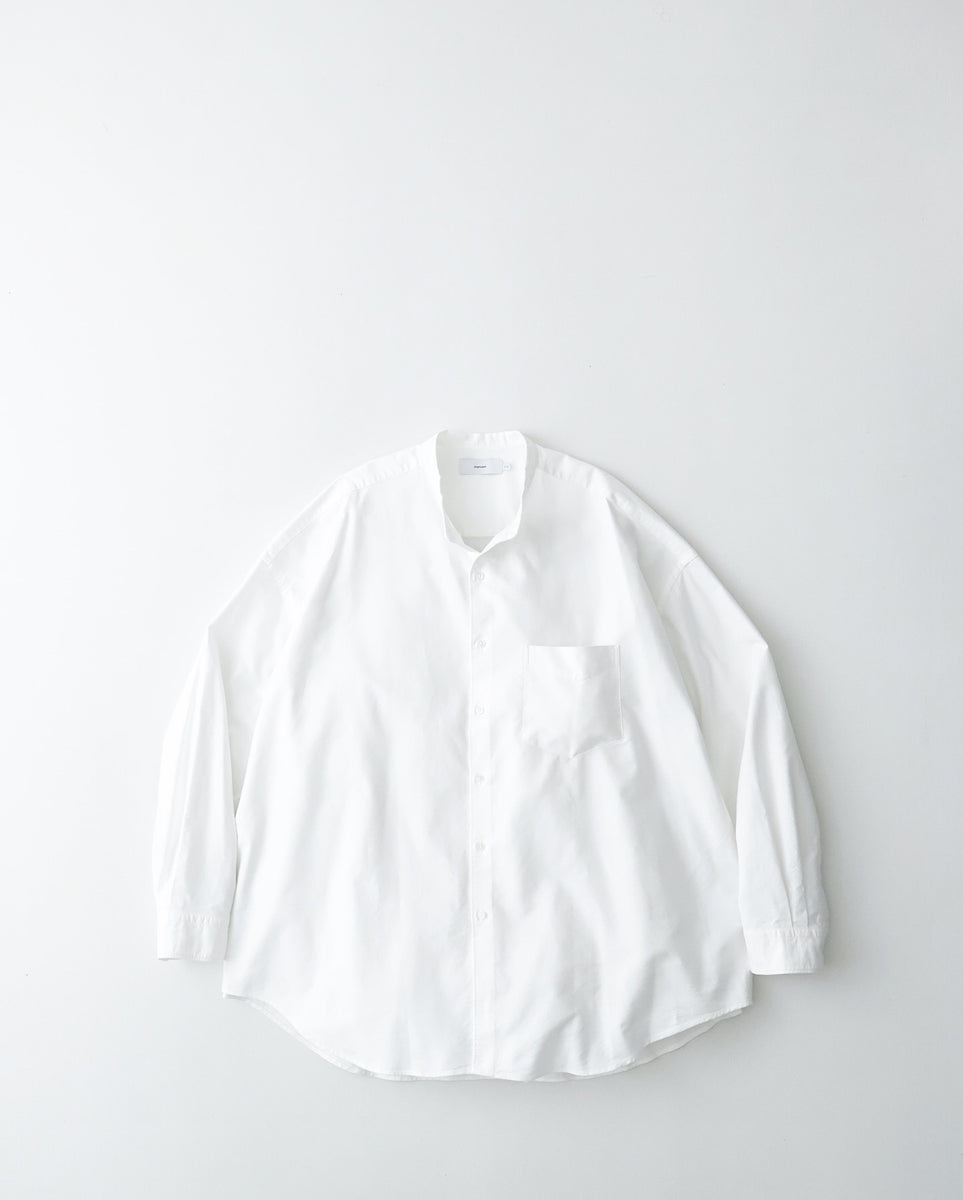 Graphpaper OXFORD OVERSIZED BAND COLLAR SHIRT – NCNR ONLINE STORE
