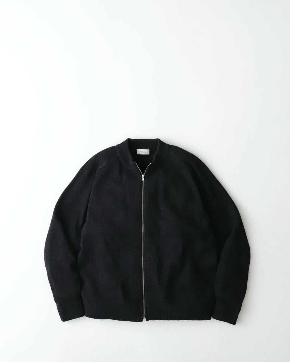 The CLASIK ZIP CREW NECK CARDIGAN｜LAMS WOOL PLAIN KNITTED – NCNR