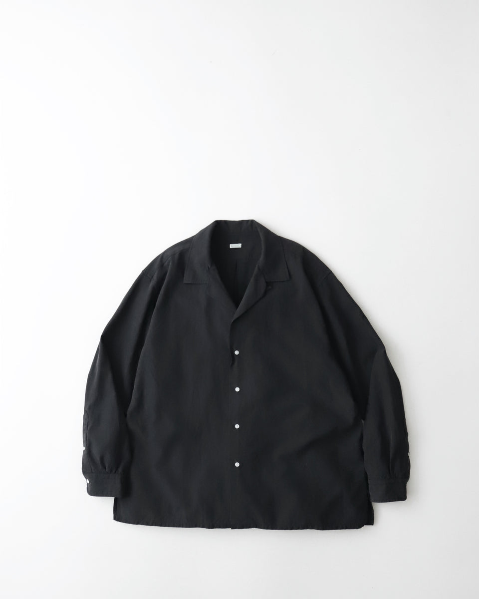 A.PRESSE SILK COTTON OPEN COLLAR L/S SHIRT – NCNR ONLINE STORE