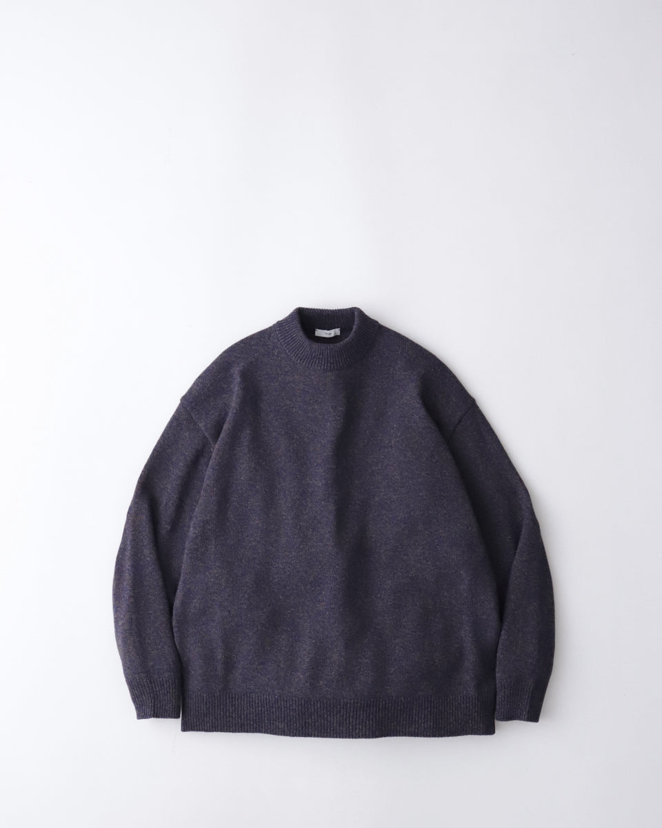 ATON 別注 WOOL MOULINE MOCKNECK SWEATER ATON ニット 「ATON / エイトン」別注 WOOL MOULINE MOCKNECK