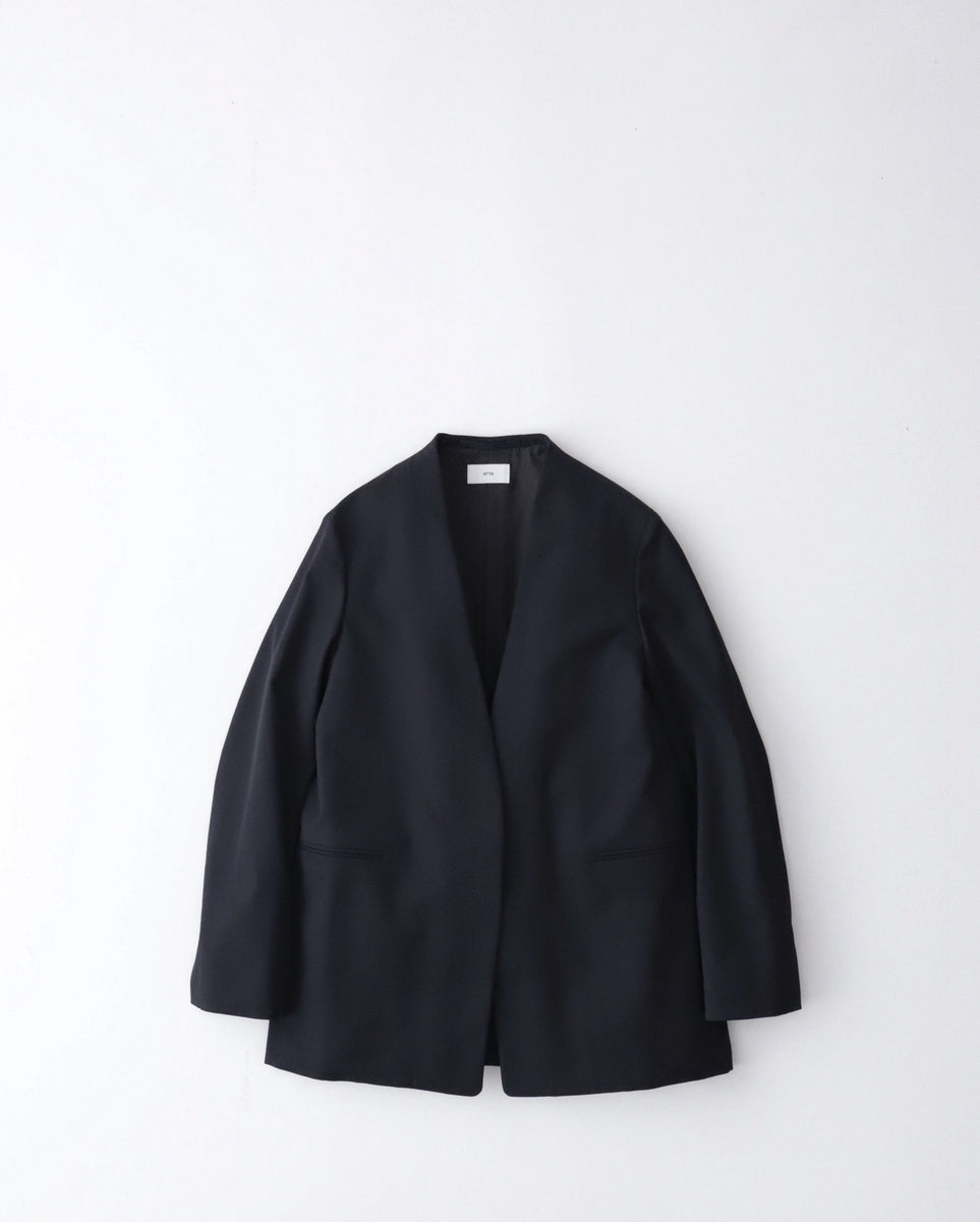 ATON COMPACT WOOL NOCOLLAR JACKET（WOMEN） – NCNR WEB STORE