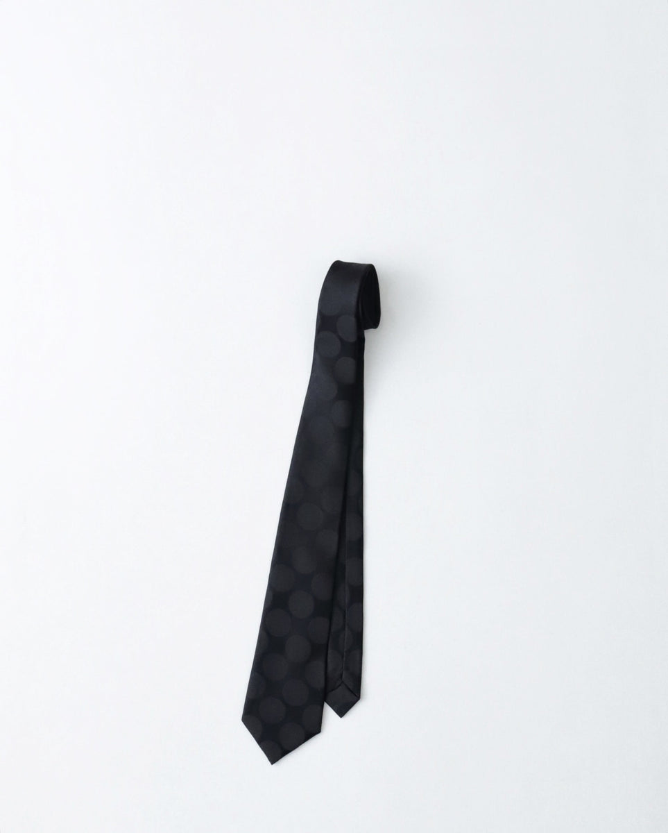 COMME des GARCONS HOMME DEUX NECKTIE｜BLACK MEDIUM DOTS – NCNR WEB
