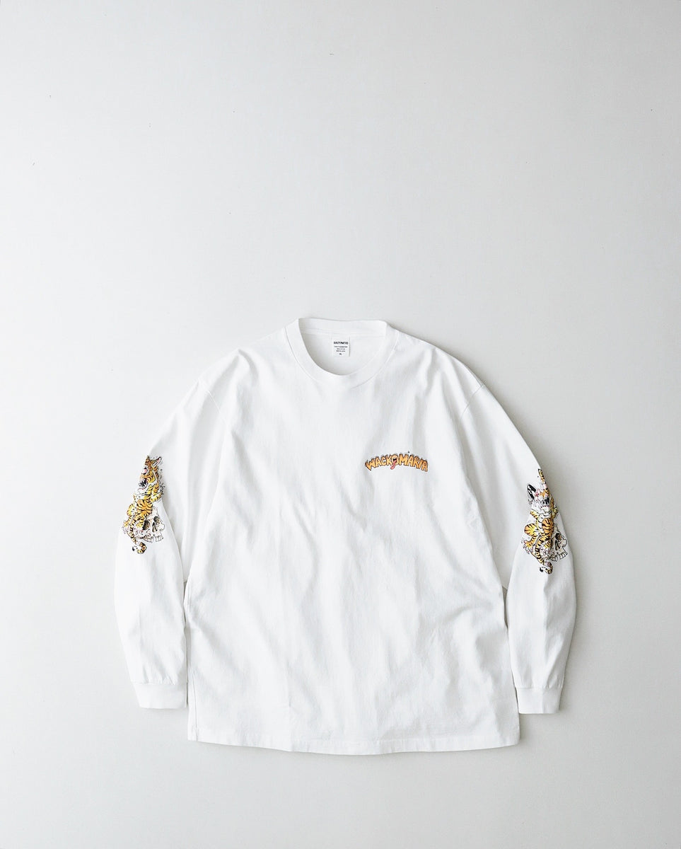 WACKO MARIA TIM LEHI / WASHED HEAVY WEIGHT LONG SLEEVE T-SHIRT