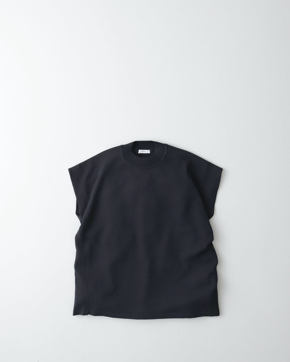 タンクトップ ノースリーブ ATON WASHI KNIT MOCKNECK VEST KRAGGM0405 レディース ATON WASHI KNIT MOCKNECK VEST（WOMEN） – NCNR WEB STORE
