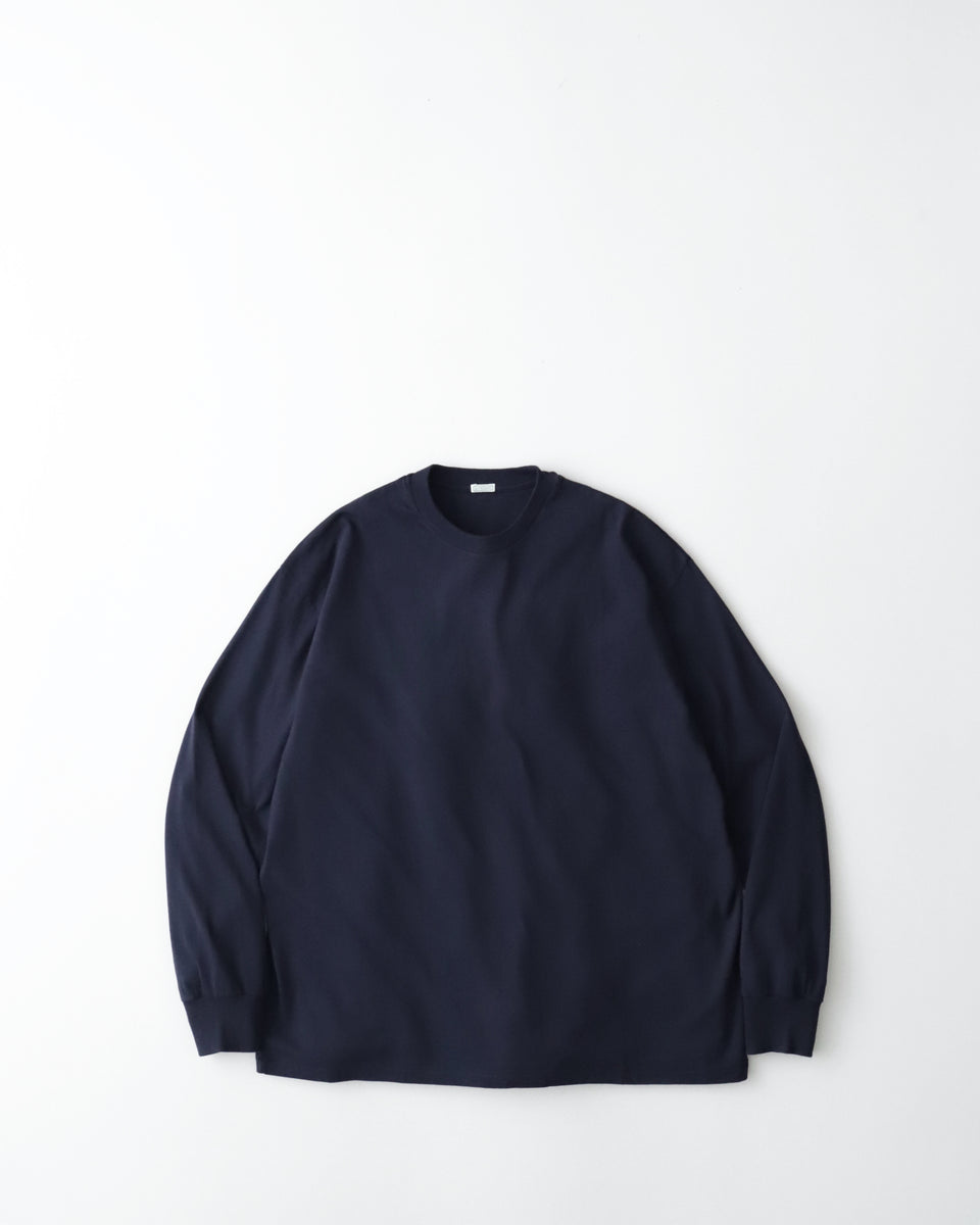 A.PRESSE カシミヤブレンドS/S T-Shirt NAVY 4(XL) A.PRESSE Cashmere