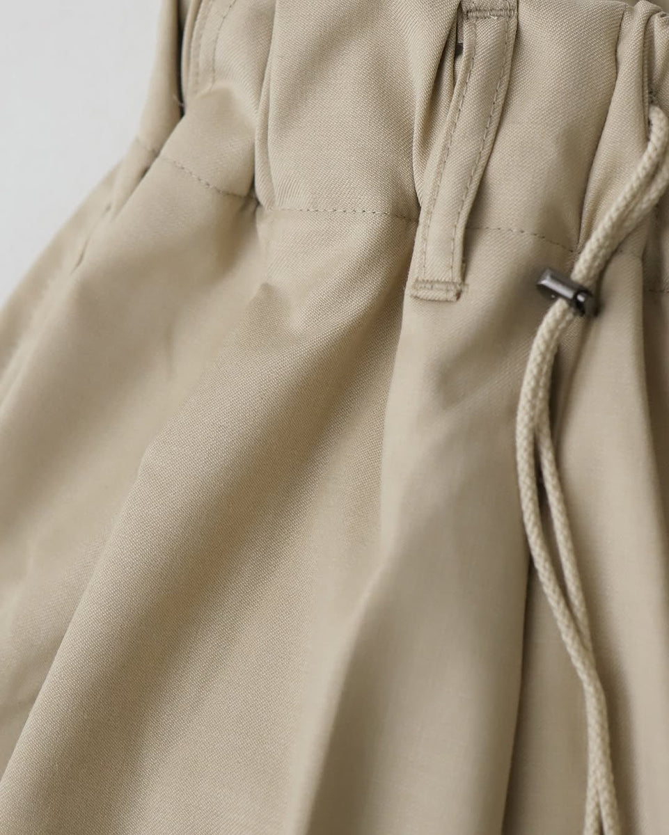 パンツ sillage beige pants Sillage CIRCULAR PANTS BEIGE TWILL – NCNR WEB STORE