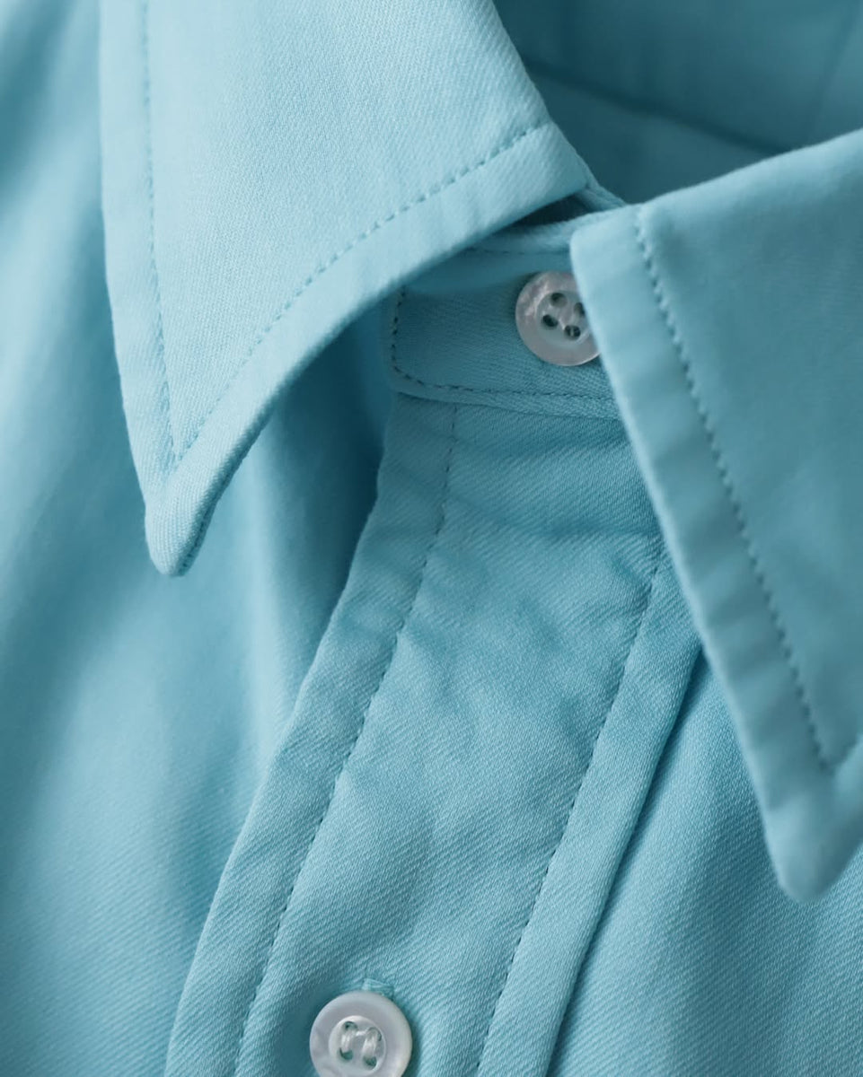 A.PRESSE DOUBLE WEAVE TWILL REGULAR COLLAR SHIRT – NCNR WEB