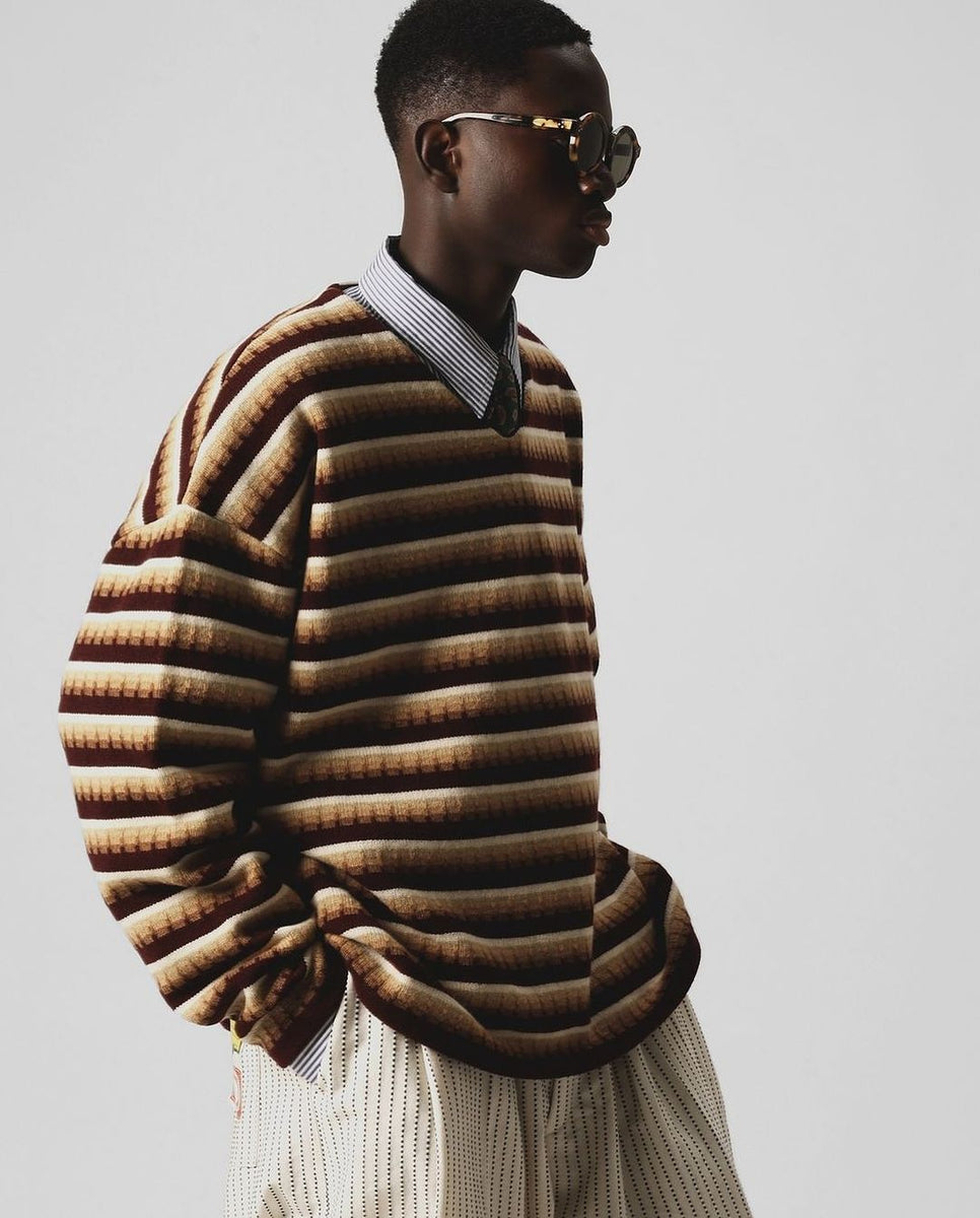 トップス Sillage V NECK WIDE THREE D KNIT NAVY 7308FA1C-EB78-409B-AC5B-