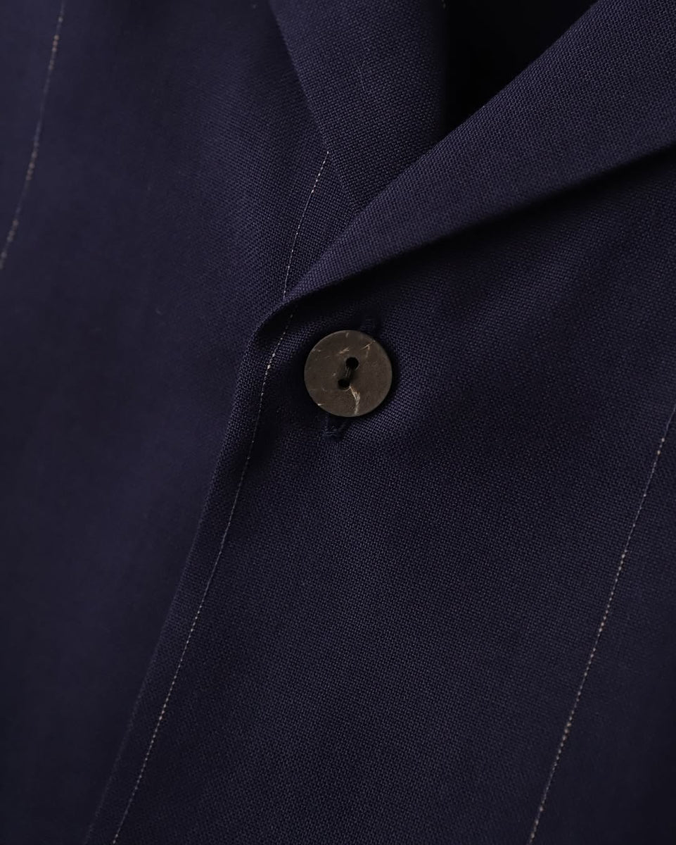 トップス WACKOMARIA KASURI OPEN COLLAR SHIRT KASURI OPEN COLLAR SHIRT L/S #BLACK [23FW-WMS-OC07