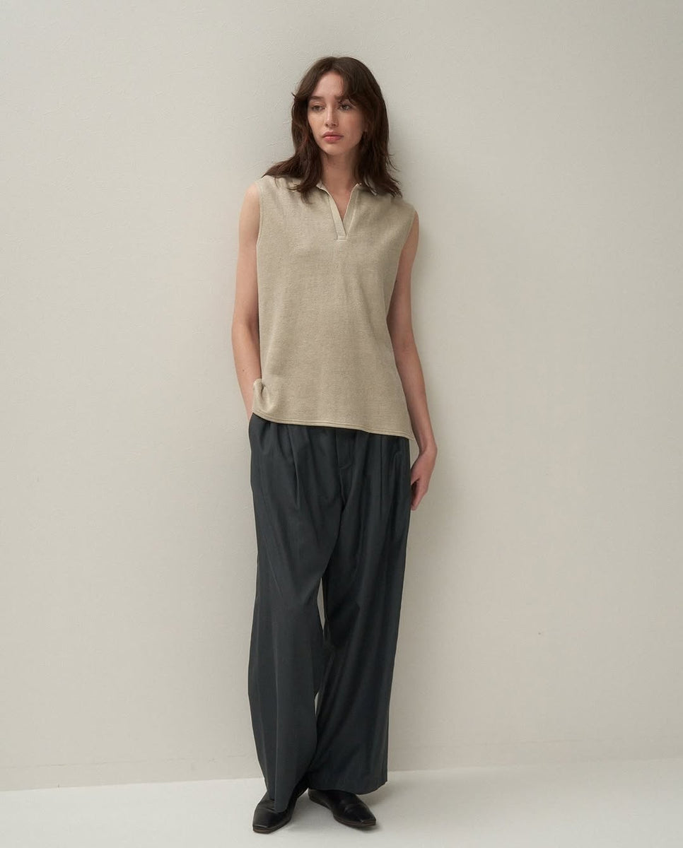 ATON SILK TROPICAL EASY WIDE PANTS（WOMEN） – NCNR WEB STORE