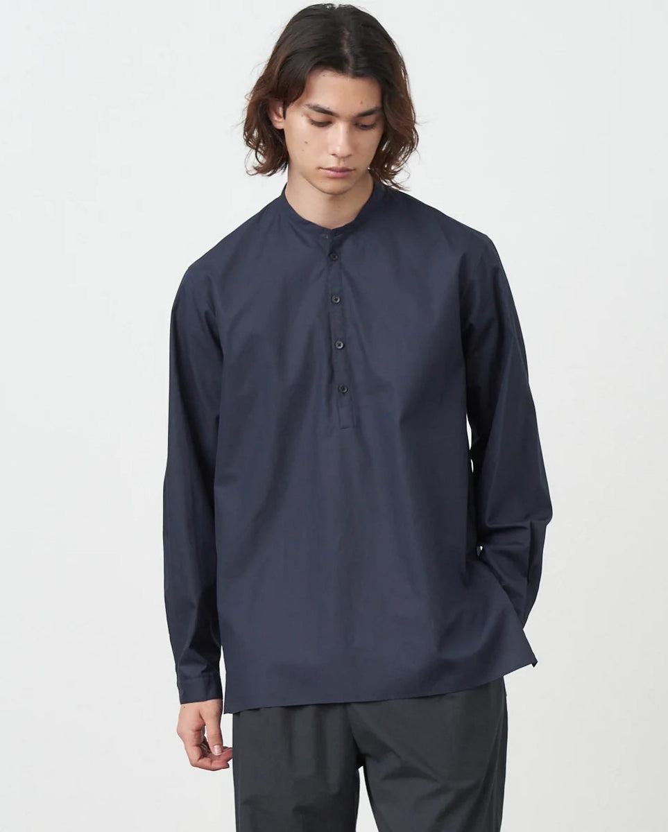 ATON SUVIN BROAD BAND COLLAR SHIRT – NCNR WEB STORE