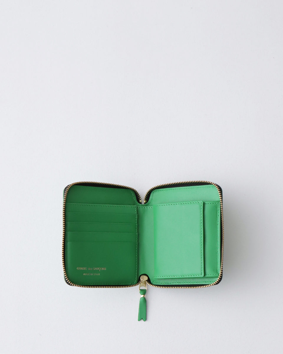 CDG Embossed Forest (Green SA8100EF)財布 Green Embossed Forest Group Wallet 3100EFG – COMME des