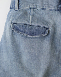 SELVAGE DENIM TWO TUCK PANTS