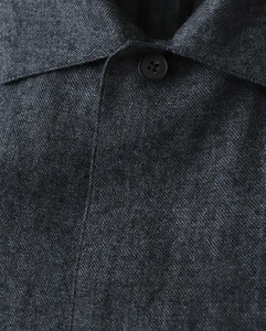 LINEN WOOL TWILL SHIRT JACKET