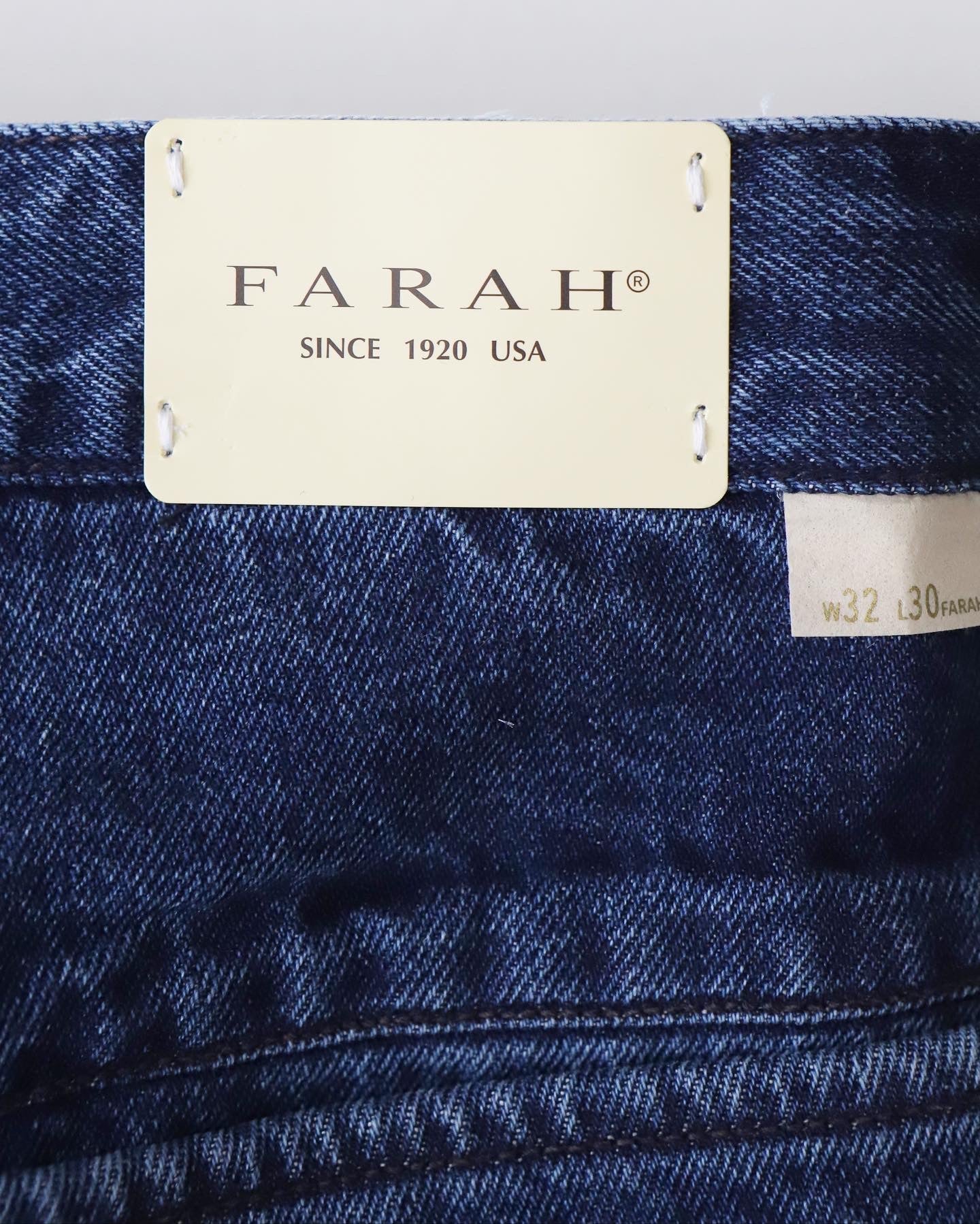 FARAH ONE-TUCK WIDE PANTS / DENIM – NCNR WEB STORE