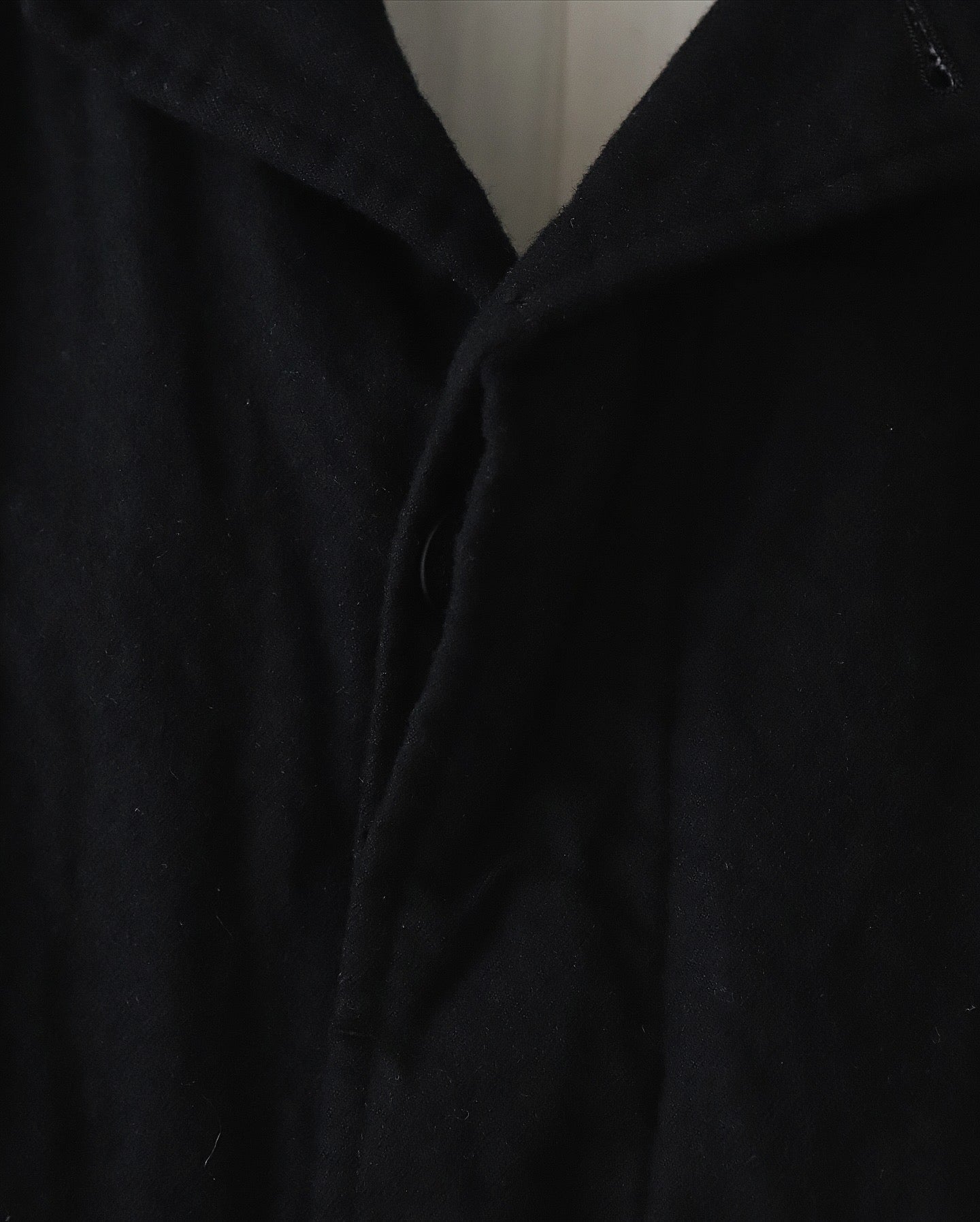 WOOL SERGE FULLING COAT