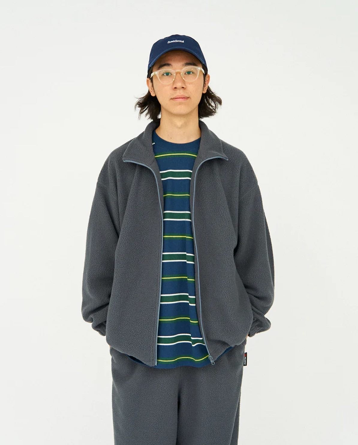 POLARTEC FLEECE STAND COLLAR BLOUSON