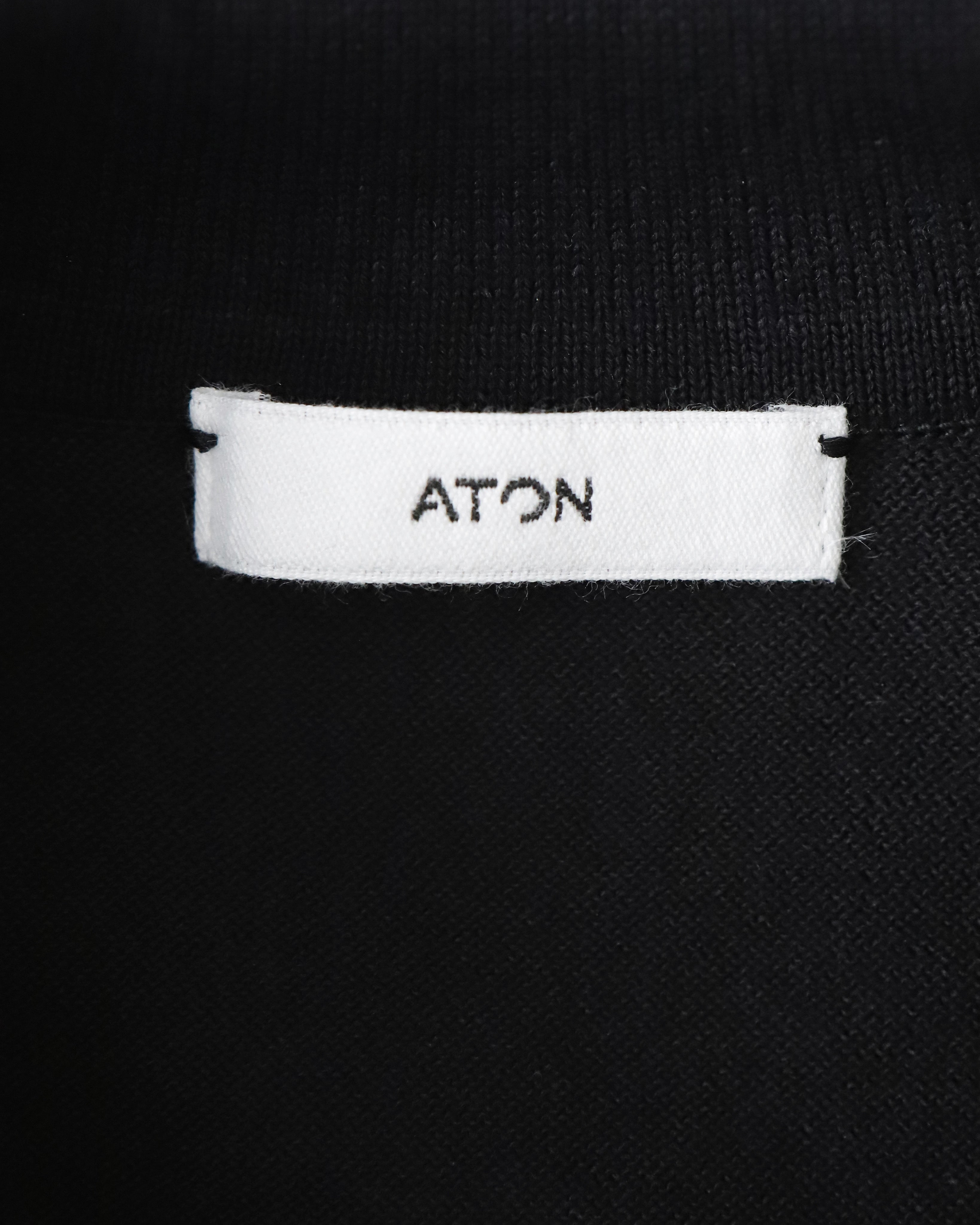 COTTON WASHI KNIT HALF SLEEVE POLO SWEATER