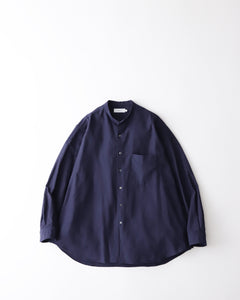 OXFORD OVERSIZED BAND COLLAR SHIRT