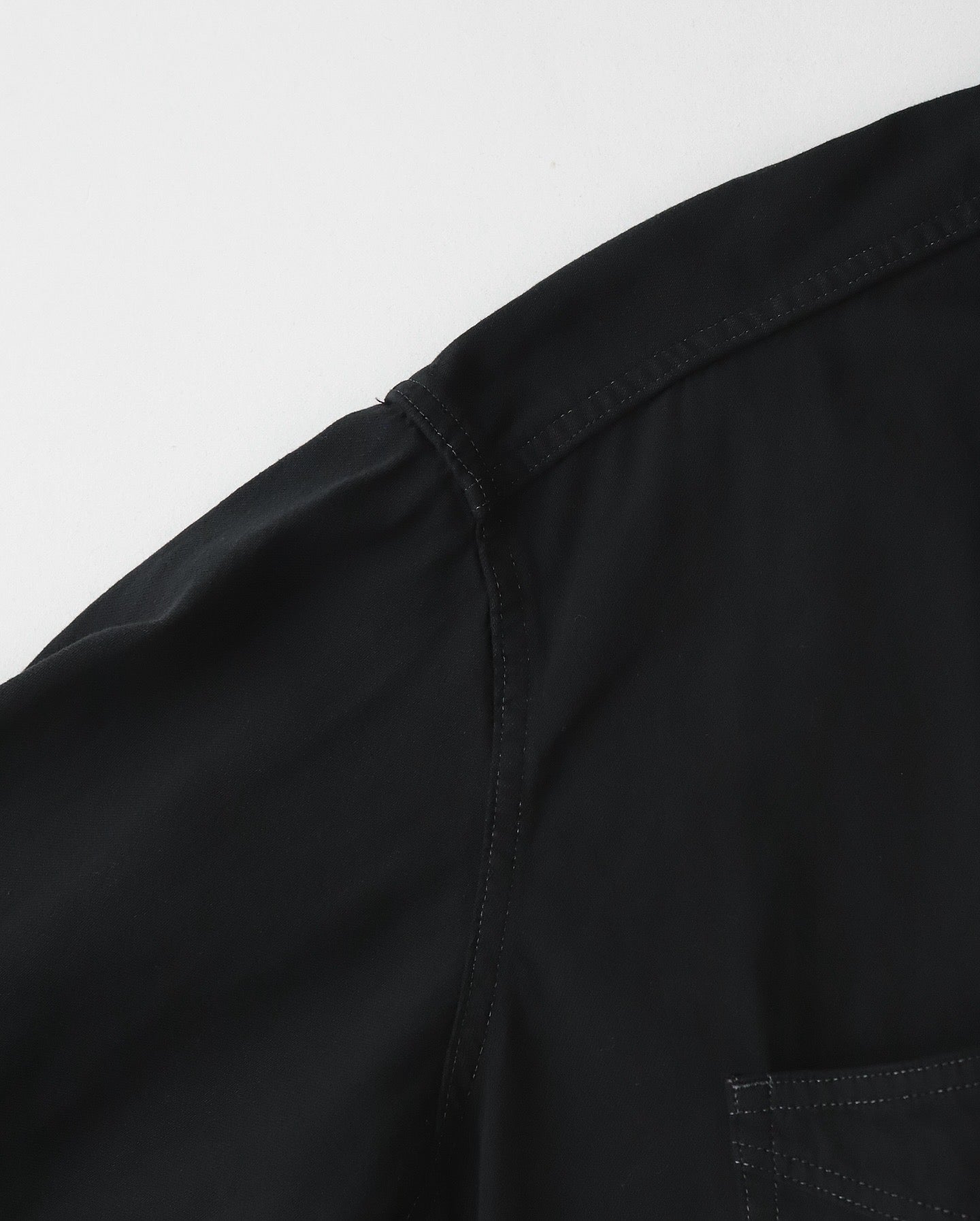 BLACK DYED DENIM SHIRT