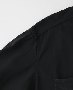 BLACK DYED DENIM SHIRT