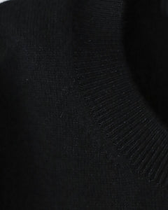 RAYON WOOL CREW NECK KNIT