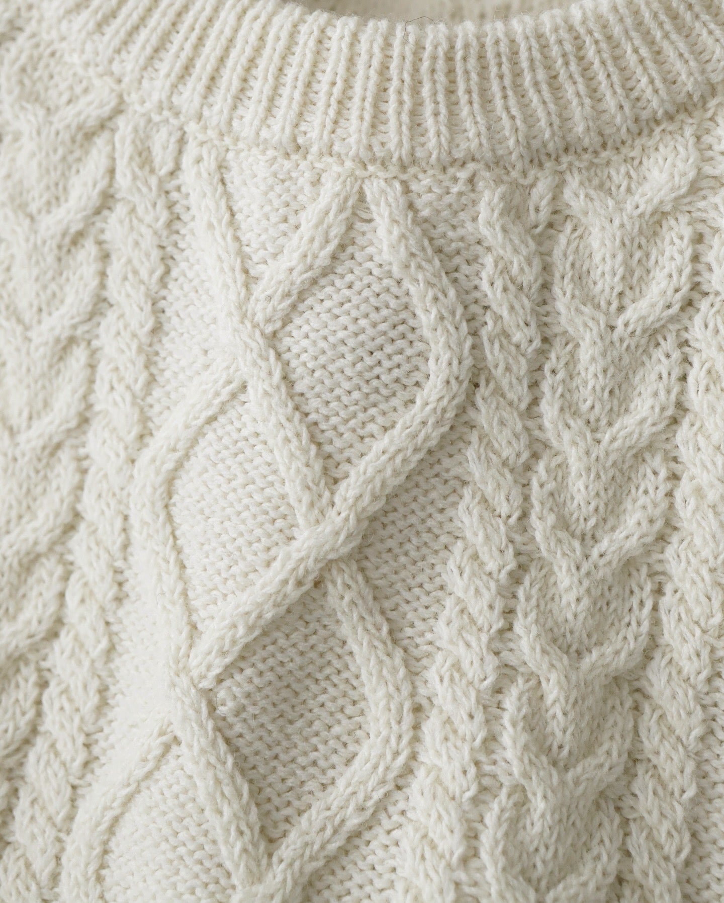 SHETLAND WOOL x SOLOTEX® TECH FISHERMAN SWEATER