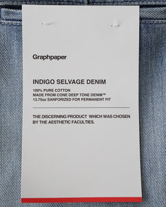 SELVAGE DENIM TWO TUCK PANTS
