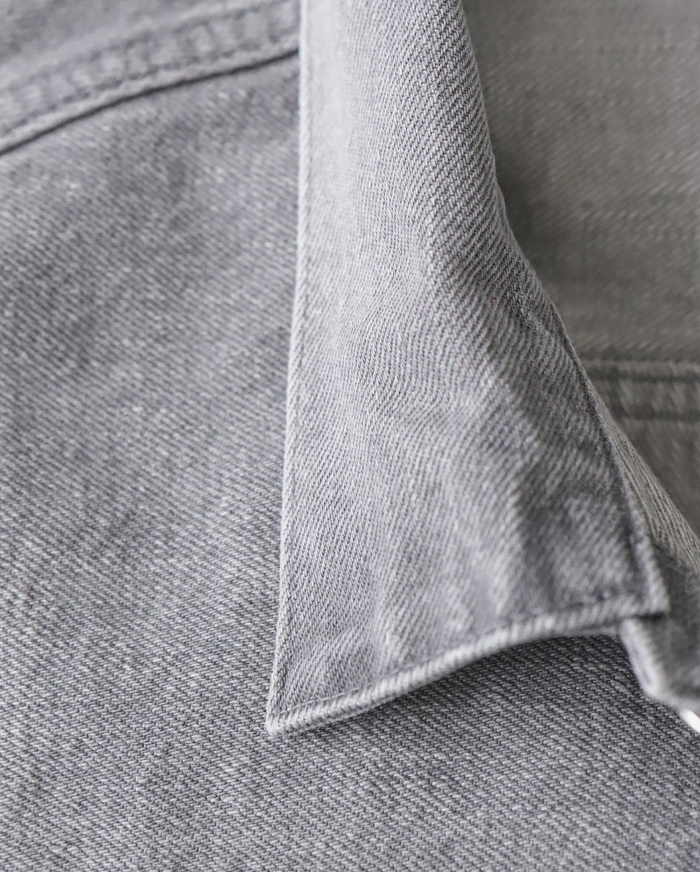 UNLIKELY TIME TRAVEL TRUCKER JACKET GRAY DENIM