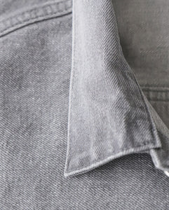 UNLIKELY TIME TRAVEL TRUCKER JACKET GRAY DENIM