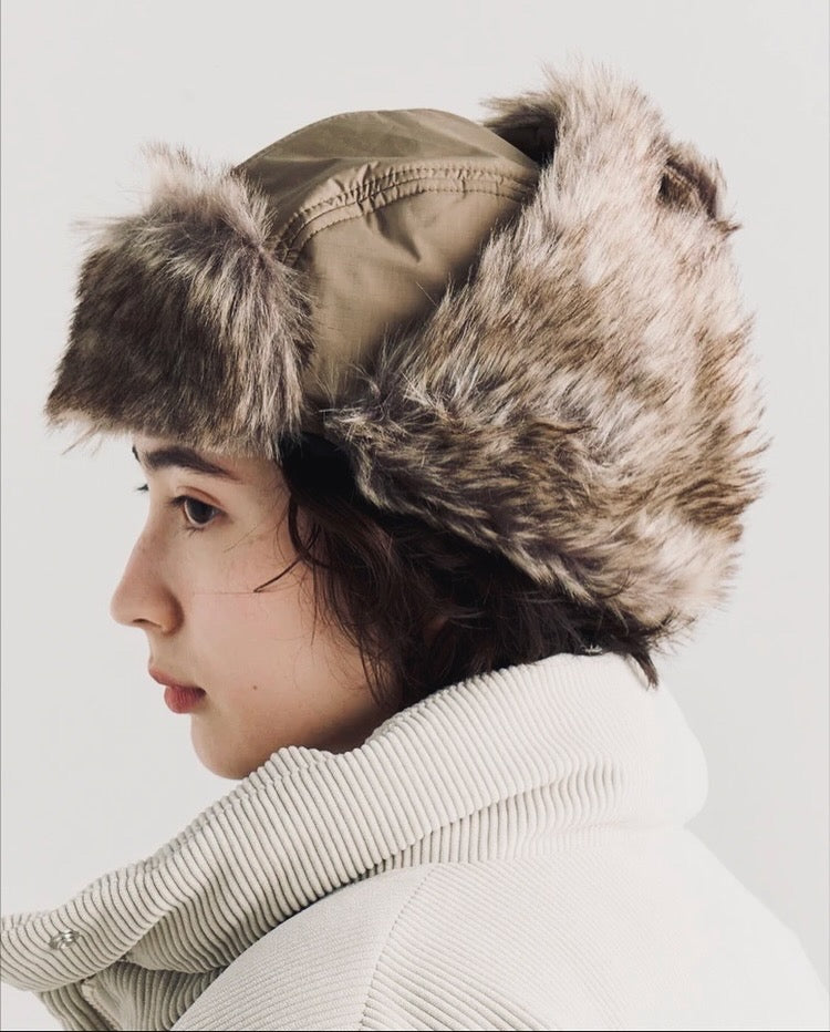 AURORA TEX FUR FLIGHT CAP